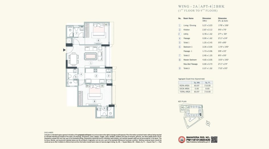 MS-Central-Park-Codename-K3-2 BHK- 710 Sqft